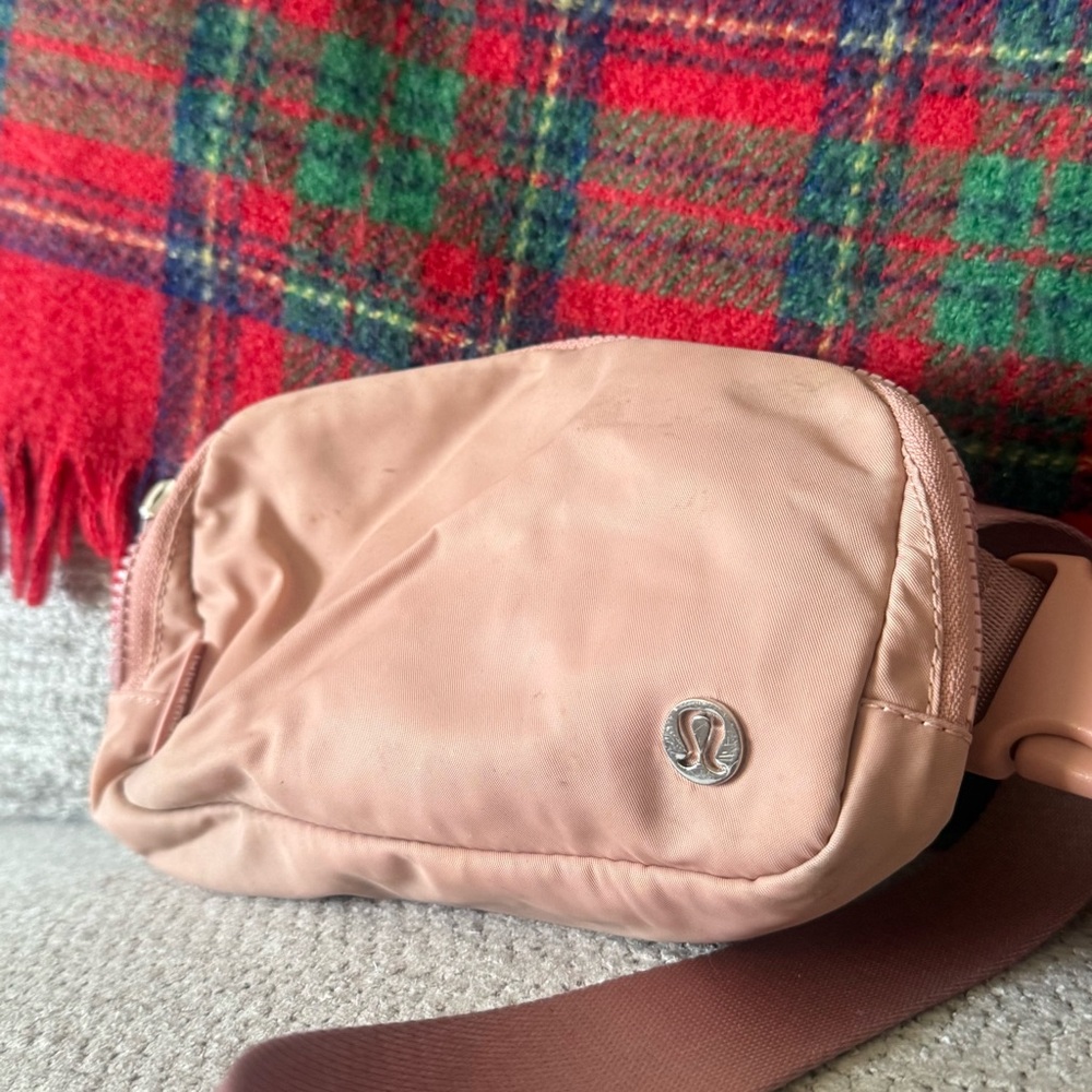 Pink Lululemon Belt Bag Standard Size